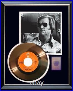 George Jones Bartender Blues Rare Gold Record Frame Non Riaa Award