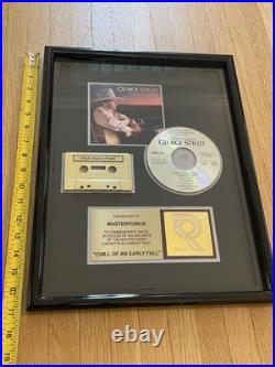 George Strait Masterfonics Chill Of An Early Fall RIAA Gold Country Music Award George Strait Masterfonics Chill Of An Early Fall RIAA Gold Country Music Award