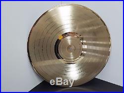 Gold 12 inch LP plated vinyl record award quality laser-able, engrave-able