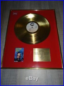 Gold Record Alexander O'Neal Award Uk No Bpi No Riaa Hearsay album