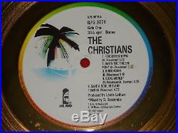 Gold Record Award Bpi Disc Presentation No Riaa The Christians debut album 1987