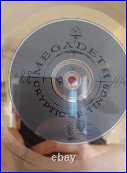 Gold Record RIAA Certified Sales Award Megadeth Cryptic Writings 500k copies
