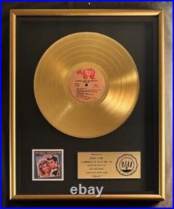 Grease Original Soundtrack LP Gold RIAA Record Award Presented To Barry Gibb