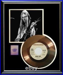 Gregg Allman Brothers Midnight Rider 45 RPM Gold Record Rare Non Riaa Award