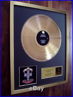 Guns N' Roses Appetite For Destruction 24ct Gold Plated Disc Record Award Album