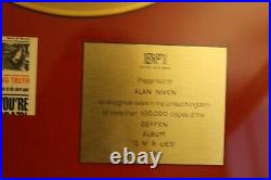 Guns N Roses BPI gold record award presented to Alan Niven