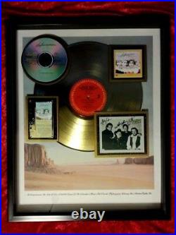 HIGHWAYMAN Gold Record Award (Columbia) Special RARE 17 X 21 withWillie, Waylon