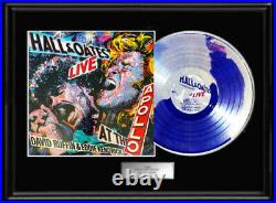 Hall & Oates Live Apollo White Gold Platinum Tone Vinyl Record Non Riaa Award