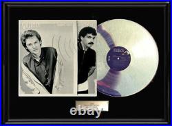 Hall & Oates Voices White Gold Platinum Tone Vinyl Record Non Riaa Award Rare