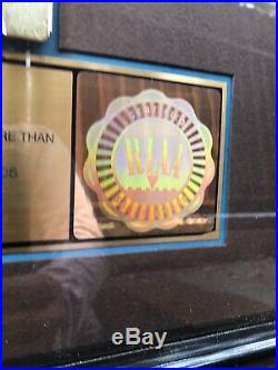 Hank Williams Jr RIAA Gold Record LP Award / 1986 500,000 Rare Wild Streak