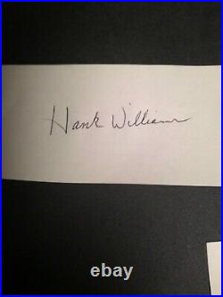 Hank Williams Sr. Gold Record Award And Cut Autograph So Very Rare