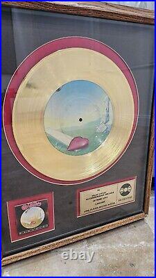 Hearts Magazine LP 24k Gold Plate Non RIAA Record Award