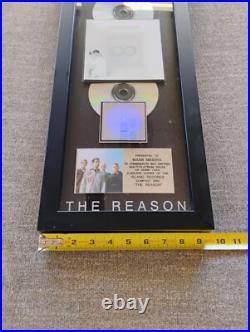 Hoobastank The Reason RIAA Multi Platinum Gold Record Award Rare 2 Mil Rock Hoobastank The Reason RIAA Multi Platinum Gold Record Award Rare 2 Mil Rock