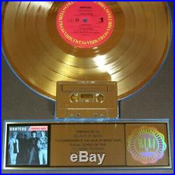 Hooters Nervous Night Riaa Certified Gold Record Award 10/18/1985 With A Stamper