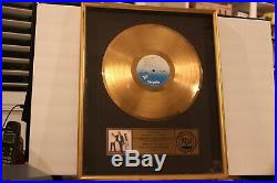 Huey Lewis and the News RIAA Certified Gold Sales Award for 500,000 Copies FORE