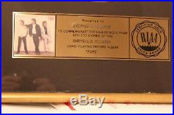 Huey Lewis and the News RIAA Certified Gold Sales Award for 500,000 Copies FORE