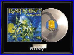 Iron Maiden Live After Death White Gold Platinum Tone Record Non Riaa Award Lp