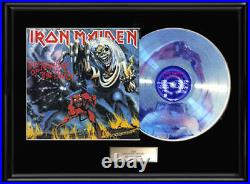 Iron Maiden Number Of The Beast White Gold Platinum Tone Record Non Riaa Award
