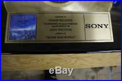 Iron Maiden Presented To Tower Records Gold Record Award Brave New World