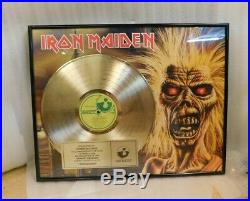 Iron Maiden Presented to Tower Records Gold Record Award Self Titled