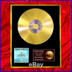 Iron Maiden Seventh Son CD Gold Disc Record Vinyl Award Displaylp Free P+p