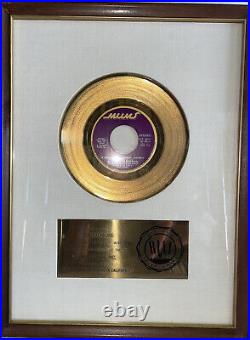 It Never Rains in Southern California Ron Alexenburg RIAA White Matte 45 Award