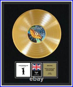 JAMIROQUAI CD Gold Disc LP Record Award EMERGENCY ON PLANET EARTH