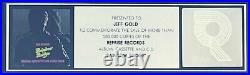 JIMI HENDRIX Rainbow Bridge RIAA GOLD RECORD AWARD Presented to Warner Bros Exec JIMI HENDRIX Rainbow Bridge RIAA GOLD RECORD AWARD Presented to Warner Bros Exec