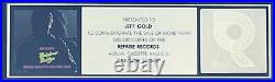 JIMI HENDRIX Rainbow Bridge RIAA GOLD RECORD AWARD Presented to Warner Bros Exec