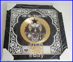 JIMMY PAGE BLACK CROWES Gold Record Award Official RIAA Framed Sealed NEW