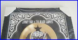JIMMY PAGE BLACK CROWES Gold Record Award Official RIAA Framed Sealed NEW