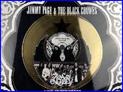 JIMMY PAGE BLACK CROWES Gold Record Live At The Greek Award Official RIAA Framed
