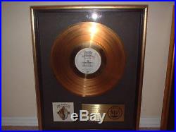 JOE COCKER RIAA GOLD RECORD AWARD MAD DOGS. Presented to JOE COCKER RARE