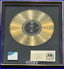 JOE JACKSON NIGHT AND DAY RARE GOLD A&M Records Award