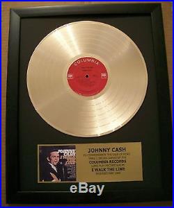 JOHNNY CASH I Walk The Line Gold LP Record Disc + Mini Album Not a Award