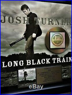 JOSH TURNER LONG BLACK TRAIN 2004 RIAA Gold Record Award, CMT, Debut Album