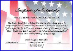 Jackson 5 ABC 24k Gold LP Record Award Display Free Priority Shipping USA