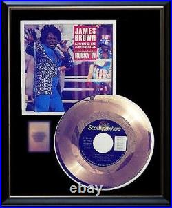 James Brown Living In America 45 RPM Gold Record Rocky IV Rare Non Riaa Award