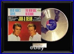 Jan & Dean Dead Man's Curve Album Framed Lp Gold Metalized Record Non Riaa Award