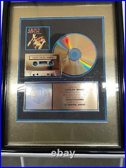 Janis Joplin Gold Record Sales Award CD & Cassette Framed 13' x 17
