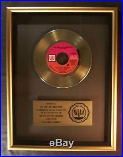 Jay And The Americans 45 Gold RIAA Record Award United Artists Records