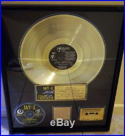 Jay-Z Dead Presidents RIAA Gold Platinum Record Award presented to Dame Dash