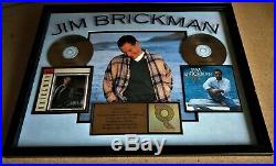 Jim Brickman BY HEART 1995, PICTURE THIS 1997 RIAA Gold Record Awards