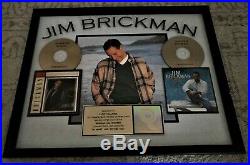 Jim Brickman BY HEART 1995, PICTURE THIS 1997 RIAA Gold Record Awards
