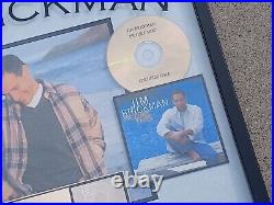 Jim Brickman By Heart 1995/ Picture This 1997 Riaa Gold Record Award Wwwm Toledo