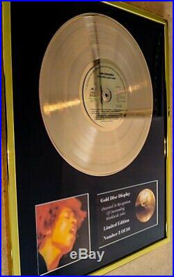 Jimi Hendrix Electric Ladyland CD Gold Disc Record Vinyl Lp Award Display