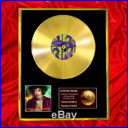 Jimi Hendrix Experience Best Of CD Gold Disc Vinyl Record Award Display Lp