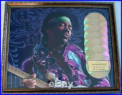 Jimi Hendrix Gold Record Award non-RIAA Are You Experienced cd AFTAL
