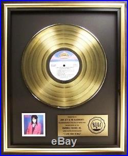 Joan Jett And The Blackhearts LP Gold RIAA Record Award Boardwalk Records
