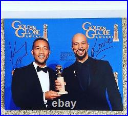 John Legend & Common Signed Autograph 11x14 Photograph Golden Globe Awards Selma